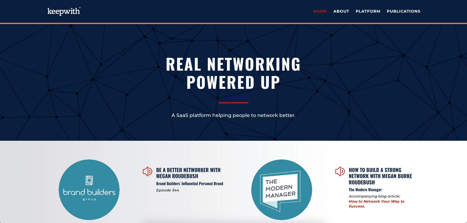 Keepwith - SaaS platform and mobile app helping people to network better