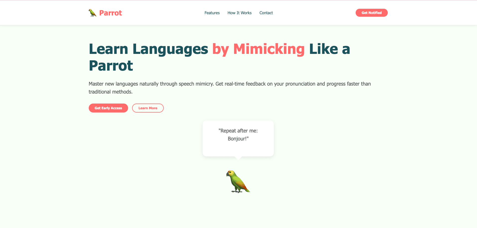 Parrot Lang - Language Learning App