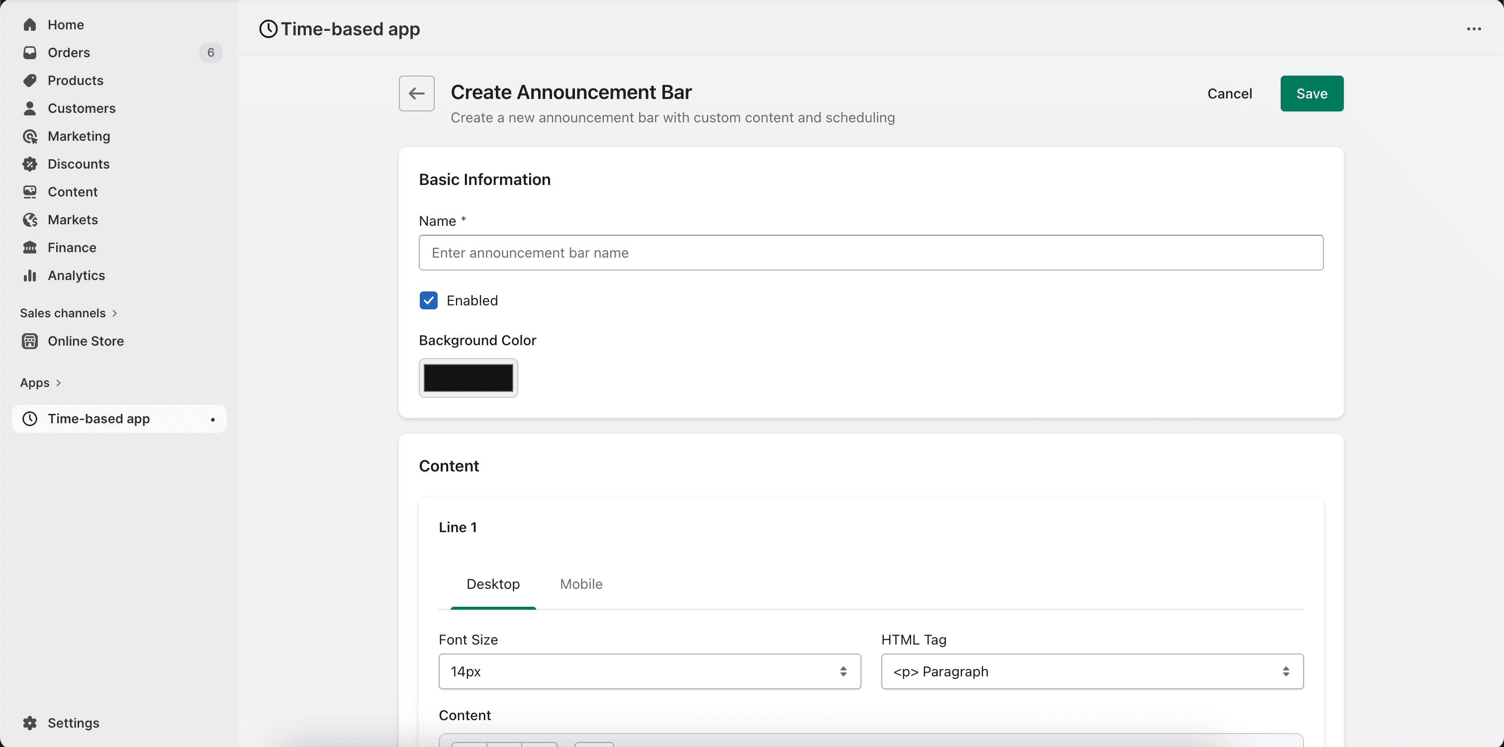 Theme Component Scheduler - Shopify Embedded App gallery image 1